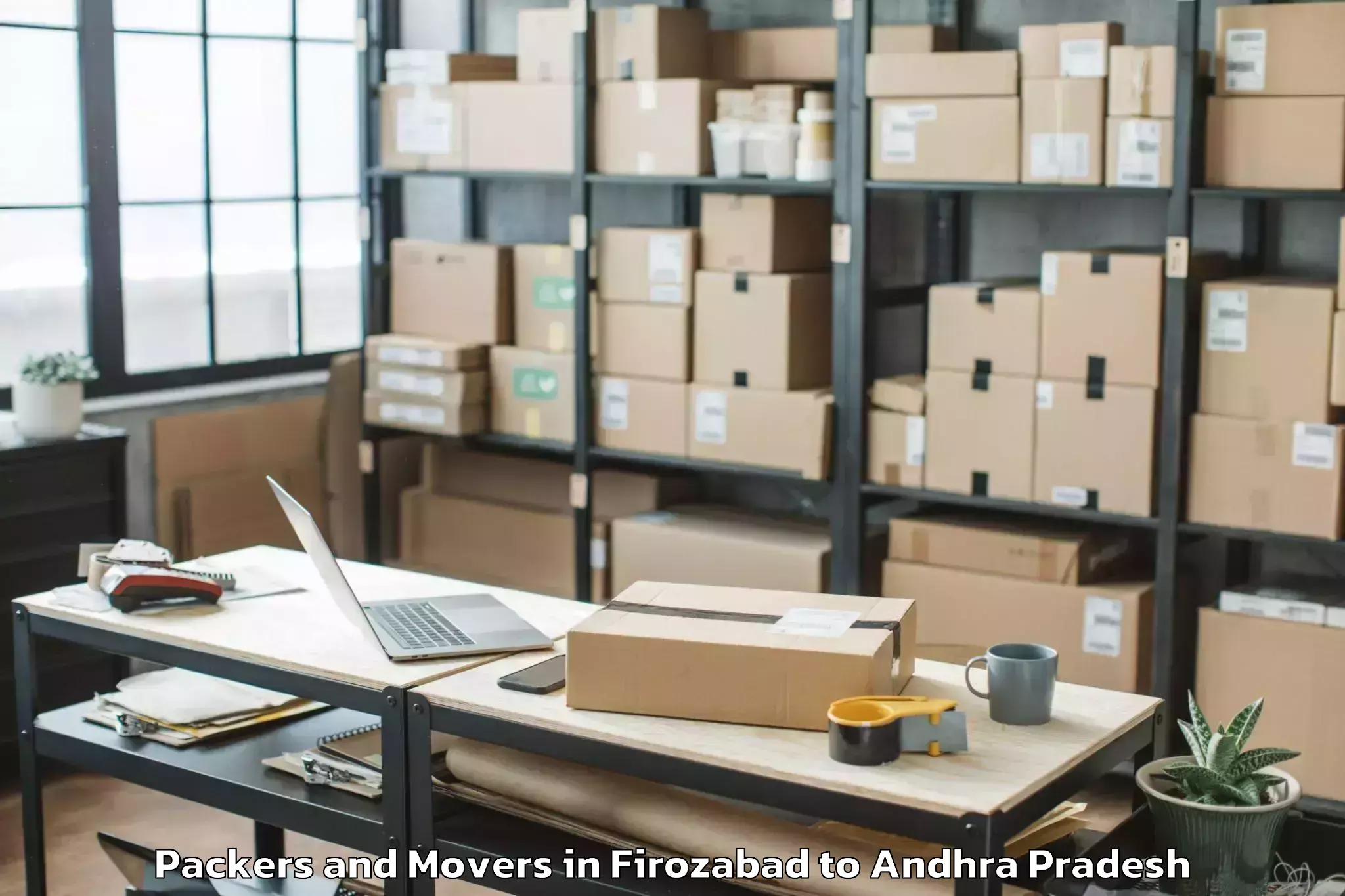 Professional Firozabad to Samalkota Packers And Movers